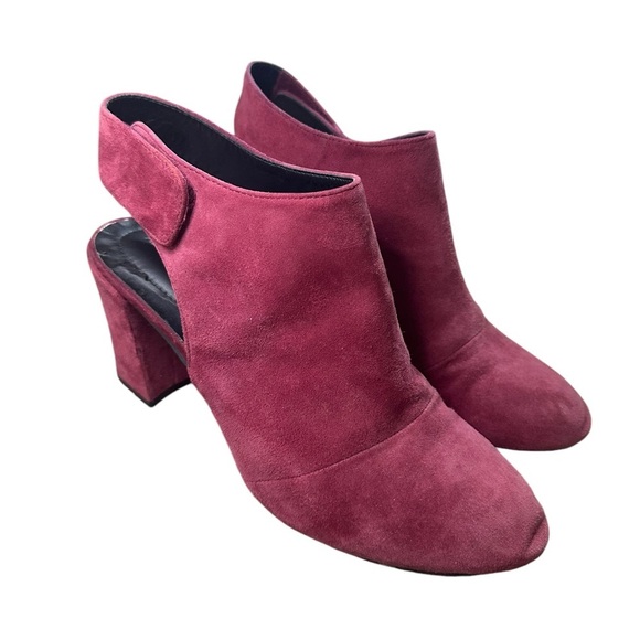 Adam Tucker | Jenna Slingback Strap Booties | Deep Red | Leather | Size 8.5 - Picture 6 of 7